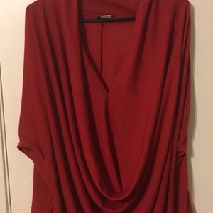 Venus red batwing sleeve too